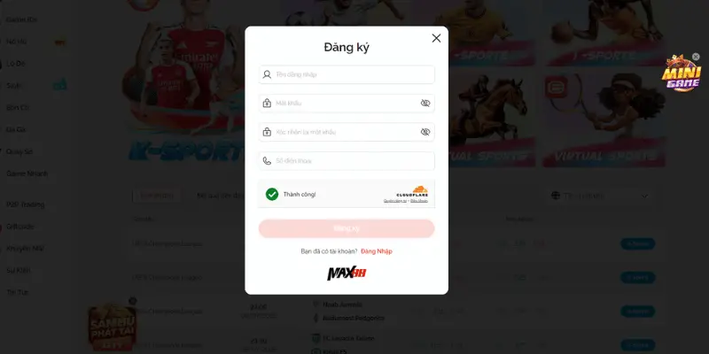 Cách bước đăng ký tài khoản hội viện khi bắt đầu tại Max88